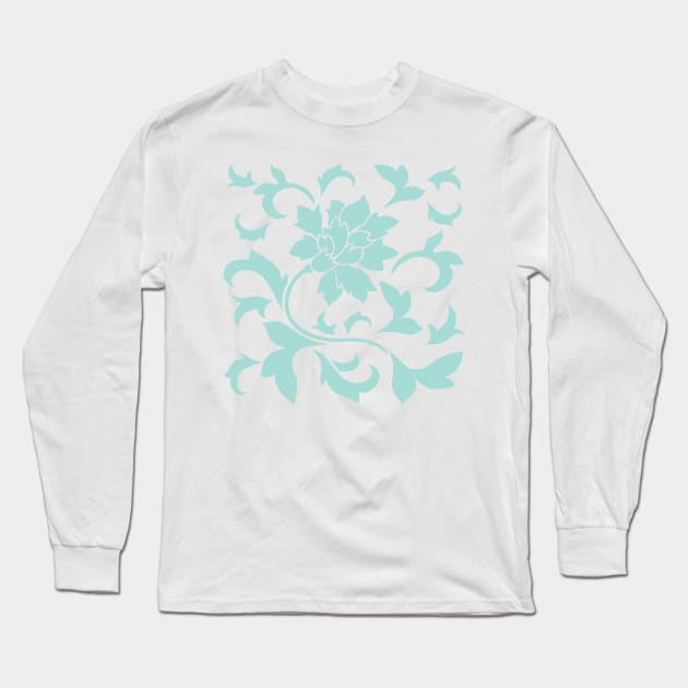 Oriental Flower – Limpet Shell Long Sleeve T-Shirt by DesignEnrich